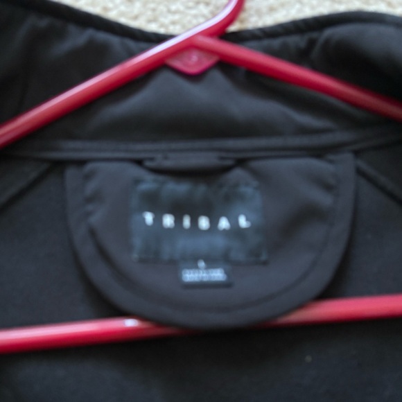 Tribal Red and Black Puffer Jacket - Picture 2 of 3